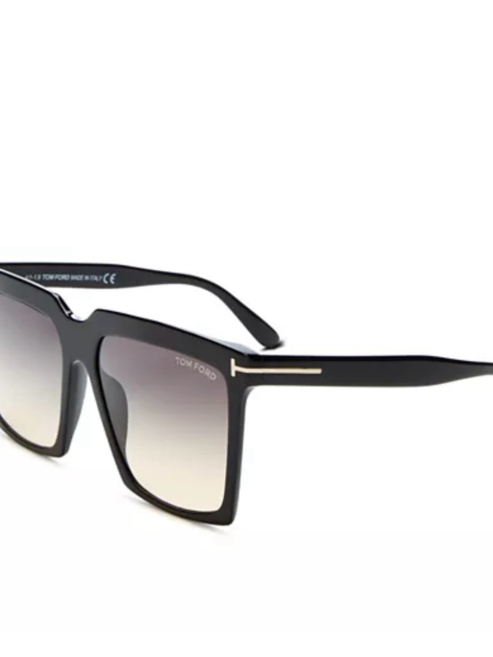 Tom Ford Sabrina Black Gradient Square Sunglasses - Picture 2 of 6